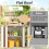 YODOLLA Outdoor Garden Storage Box, Small Tool Sheds 4