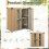 YODOLLA Outdoor Garden Storage Box, Small Tool Sheds 7