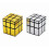 Mirror Speed Cube Puzzle 3x3x3 Gold And Silver Mirror Magic Cube Irregular Speedcubing Set 2 Pack 2