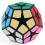 2x2 Megaminx Speed Cube Smooth Pentagonal Dodecahedron Puzzles Cube Black 2
