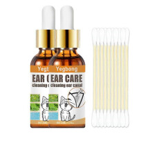2pcs Ear Cleaner for Cats And Dogs, Ear Milk, Ear Milk Oil, Cat And Dog Ear Cleaner, Anti-itching, Nodding, Mites And Impuritieswith