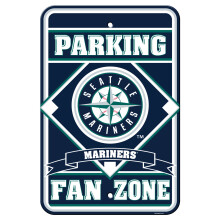 Seattle Mariners Schild 12x18 Kunststoff Fan Zone Parkplatz Stil CO
