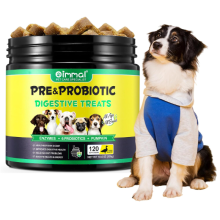 tkwwty Digestive Probiotics Chews for Dogs(Duck Flavor), Canine Supplements for Digestive and Immunity Support, Probiotics Treats