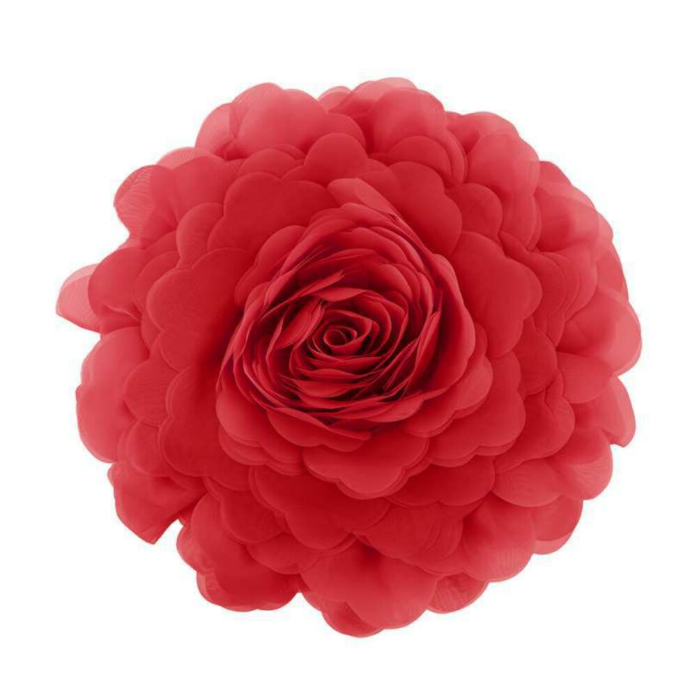 (Red) Floral Pillow Covers Organza Silk Luxury Pillowcases,  Decorative Cushion Cases for Home Decoration-image-OPC-PH5QB89-NEW