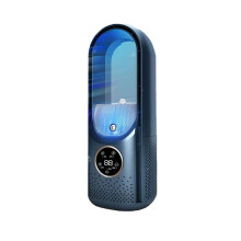 UK Air Cooler LED Display Air Conditioning Humidification Electric Fan 6 Speed Silent Timer Fan Humidifier Fan Blue