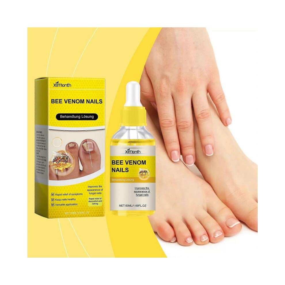 (1Pcs) Bee Venom Nail Treatment Serum, Bee Venom Nail Repair Serum, Bee Venom Nail Care Serum, Nail Growth and Repair Serum