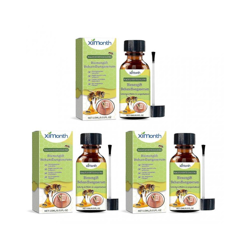 (3pcs, Green) Nail Defense Bee-Venom Treatments Serum Powerful Nail Growth Repair Serum for Thin Nails for Nail Growth-image-OPC-PH5QD8B-NEW
