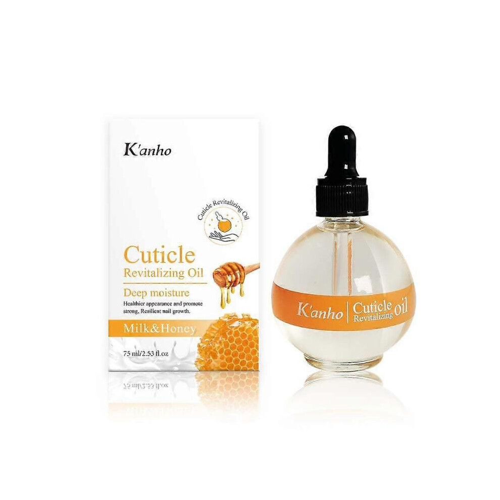 (1PCS) Cuticle Oil For Nails - Milk and Honey Nail Oil - Repairs Moisturizes and Strengthens Nails and Cuticles Overnight