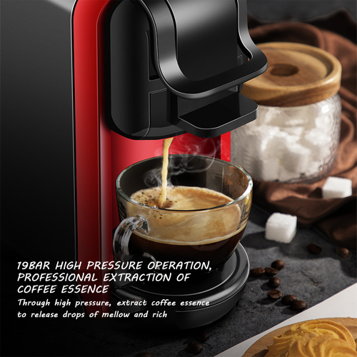 3 in 1 Coffee Machine - 15 Bar 0.6L Red 2