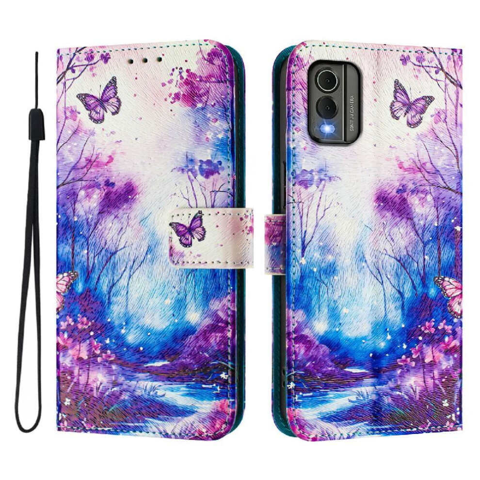 (C3 ) Case For Nokia C32 With Credit Slot Wallet Pu Leather Pattern Flip Cover 764563455959