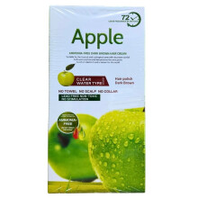 Apple Ammonia Free Hair Color Dark Brown - 500mL | Instant Hair Dye, 100% Gray Hair Coverage | Black Hair Dye Shampoo for Men & Women