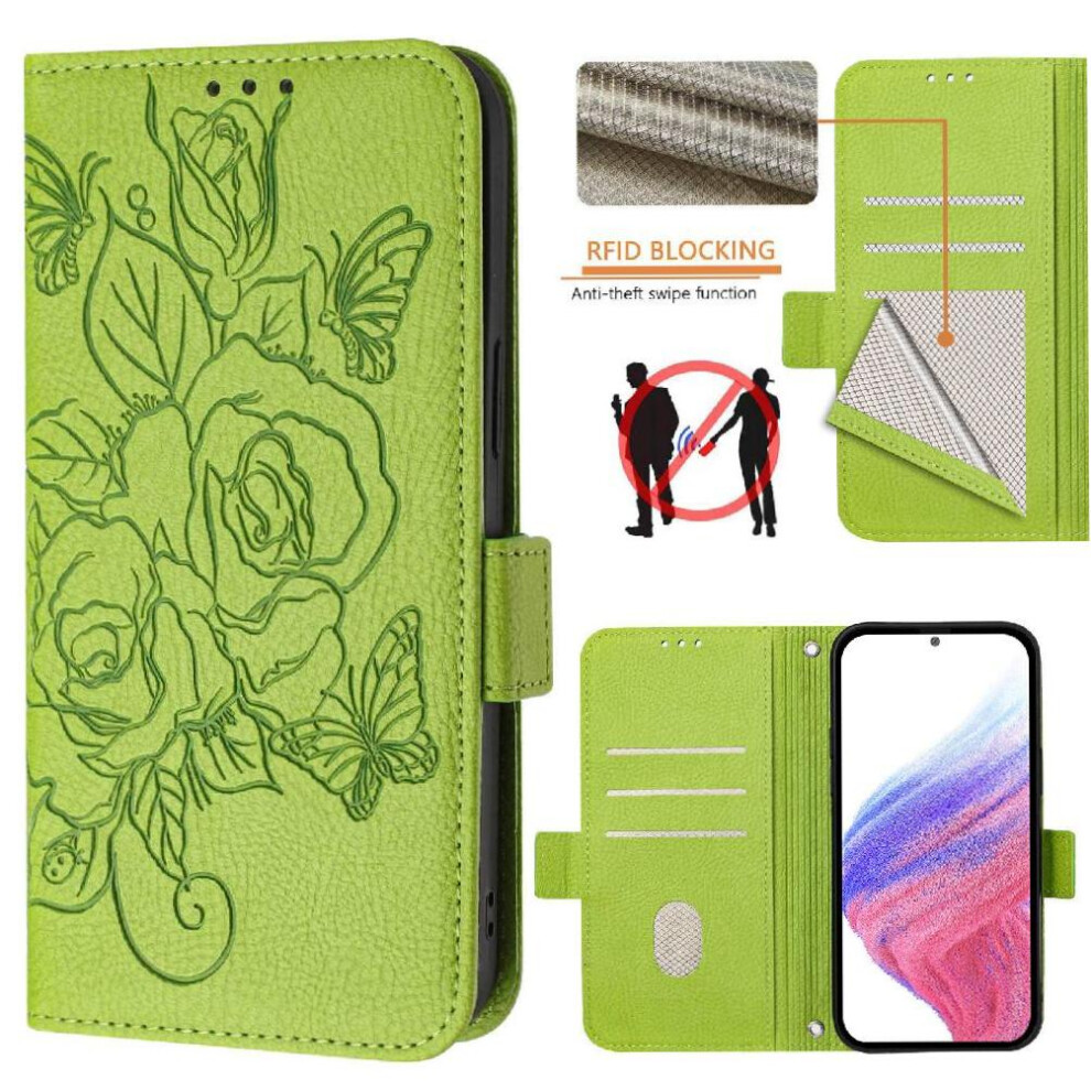 (Green) Case For Nokia C32 Magnetic Wallet Pu Leather With Credit Card Slot Green 764563456116
