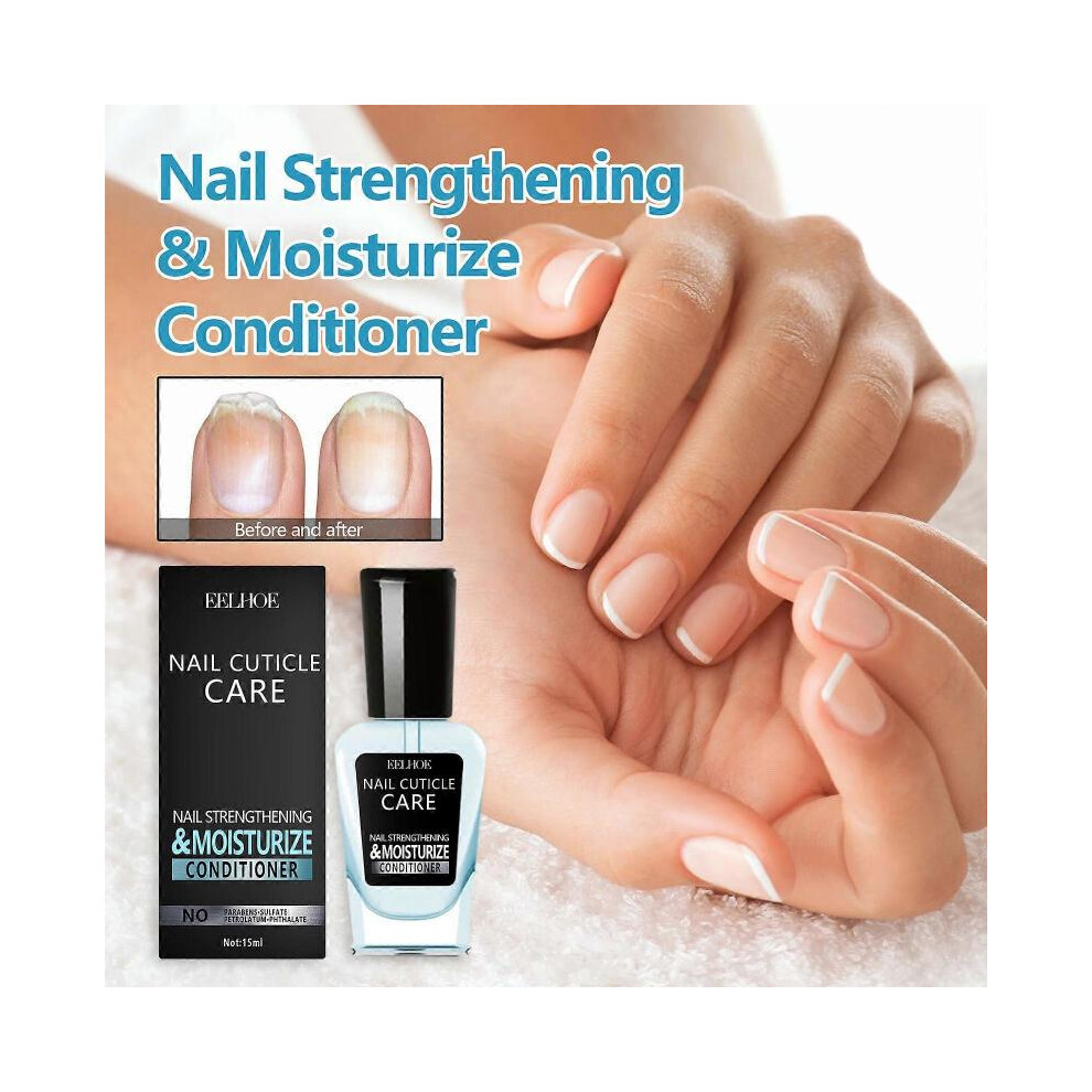 (3pcs) Nail Strengthening And Growth Conditioner, 15ml Nail Cuticle Care Oil, Nail Strengthener For Damaged Nails