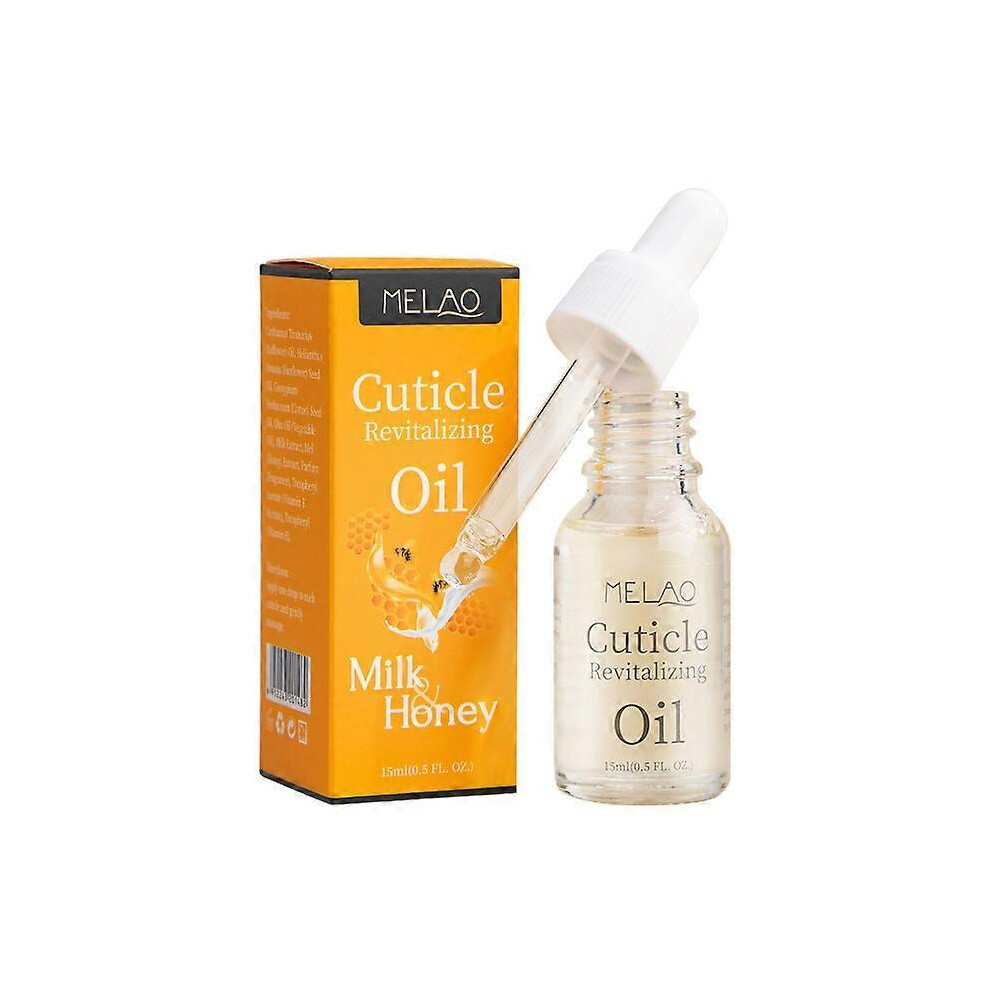 (2Pcs) Milk and Honey Cuticle Oil For Nails, 15ml Cuticle Revitalizing Oil, Repairs Moisturizes and Strengthens Nails and Cuticles