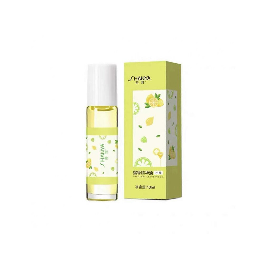 (Lemon) Cuticle Oil for Nails, Rolling Ball Nail Nutrition Oil Pen, Cuticle Oil for Nails Repaired Dryness Damaged Nails and Cuticle, Moisturizes Nail