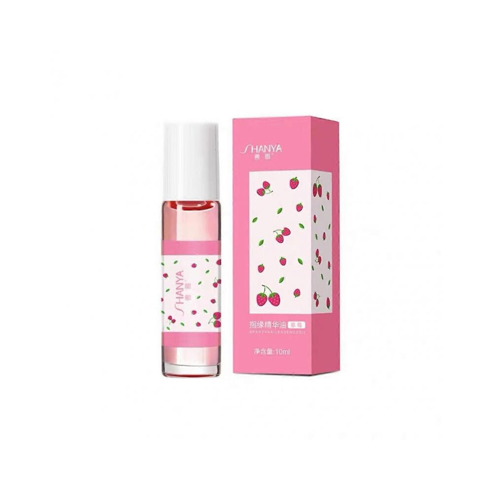 (Strawberry) Cuticle Oil for Nails, Rolling Ball Nail Nutrition Oil Pen, Cuticle Oil for Nails Repaired Dryness Damaged Nails and Cuticle, Moisturizes