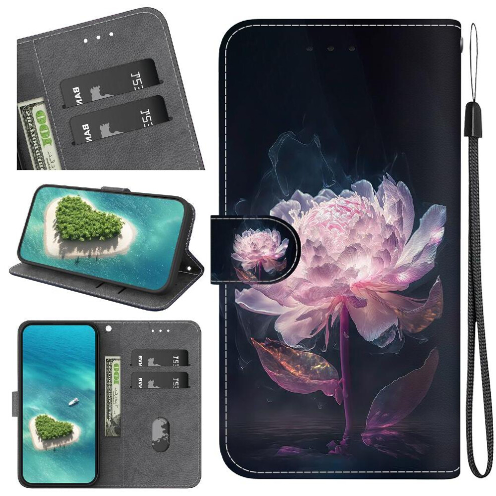 (C1 ) Flip Case For Xiaomi 14T Pro 5G Magnetic Closure Pu Leather Card Slots Wallet Butterfly Flower Painted 764563459896
