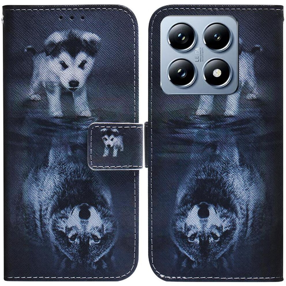 (C7 ) Flip Case For Xiaomi 14T 5G Pu Leather Magnetic Closure Wallet Painted Card Slots 764563460953