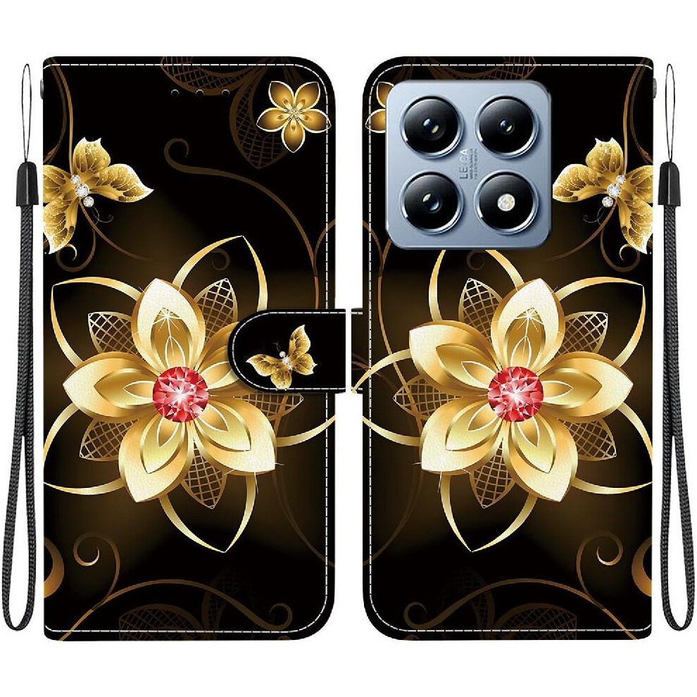(C6) Flip Case For Xiaomi 14T Pu Leather Card Slots Card Slot Kickstand Pattern Cover Wallet 764563461103
