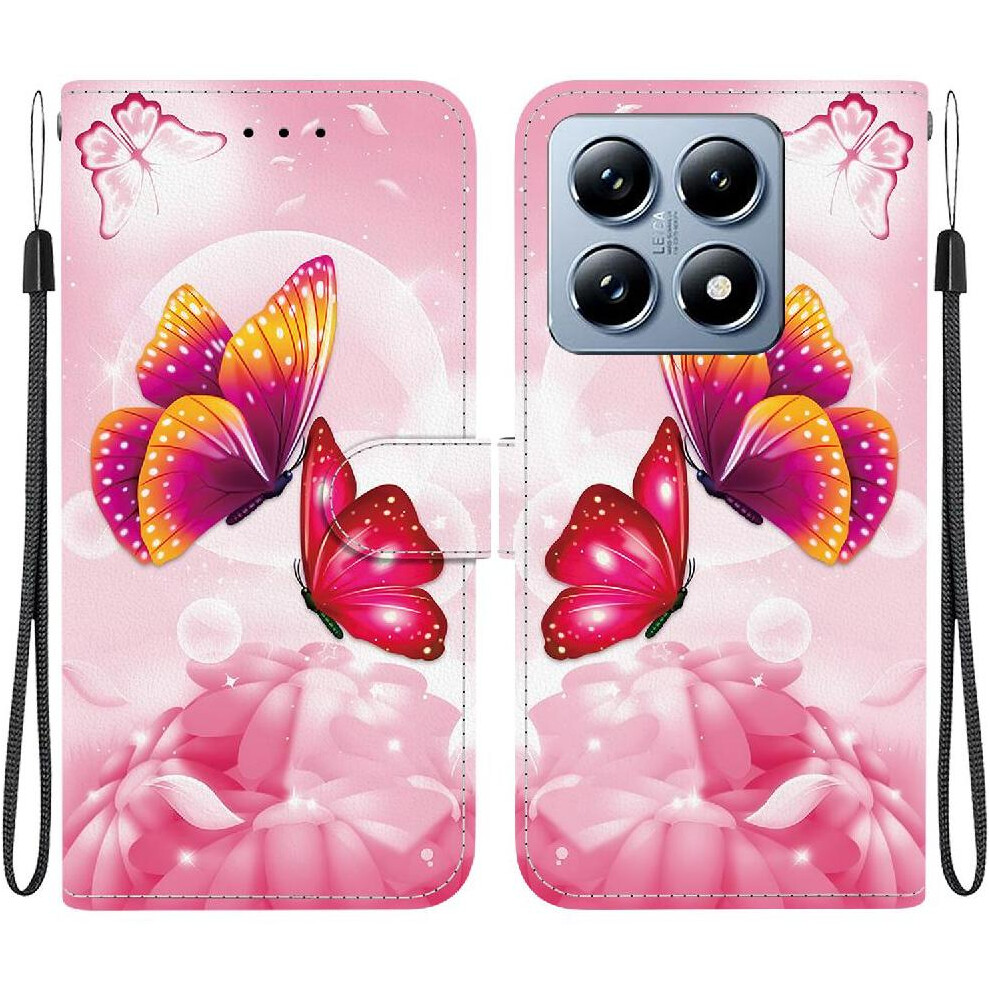 (C2) Compatible With Xiaomi 14T Case Pu Leather Card Slot Kickstand Pattern Cover Card Slots 764563461202