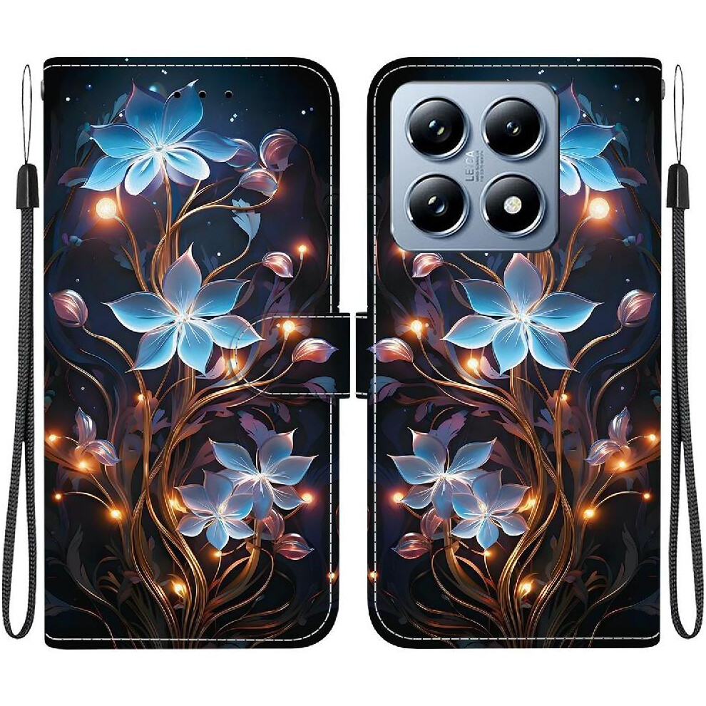 (C7 ) Compatible With Xiaomi 14T Case Pu Leather Card Slot Kickstand Pattern Cover Card Slots 764563461257