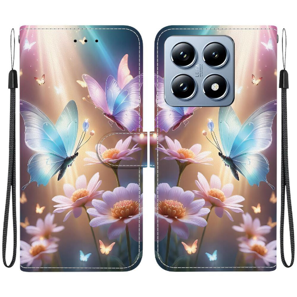 (C6) Compatible With Xiaomi 14T 5G Case Pu Leather Card Slot Kickstand Card Slots Pattern Cover 764563461912