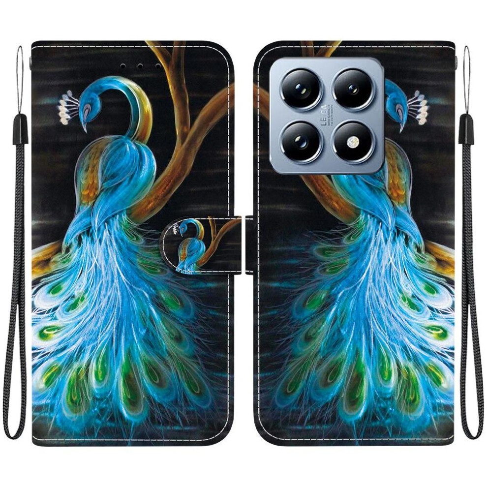 (C1 ) Compatible With Xiaomi 14T Pro 5G Case Card Slots Pattern Cover Card Slot Kickstand Pu Leather 764563461936