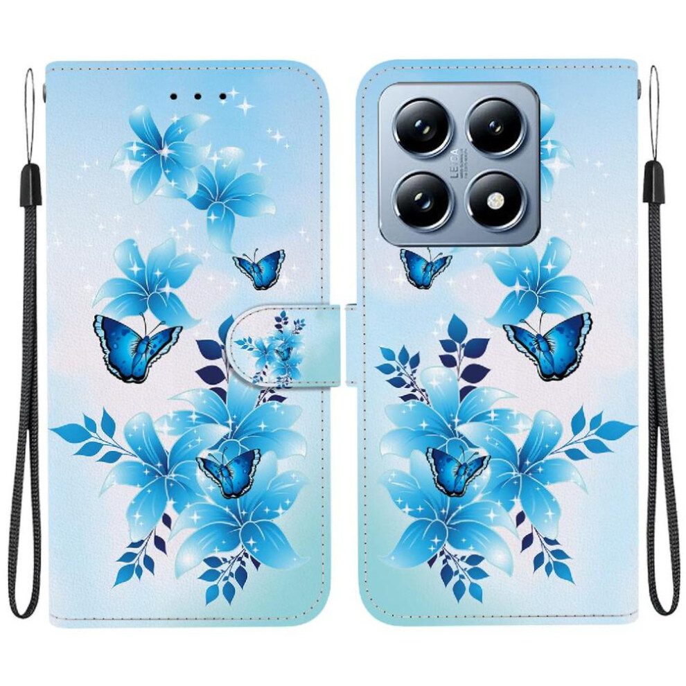 (Ohter) Compatible With Xiaomi 14T Pro 5G Case Card Slots Pattern Cover Card Slot Kickstand Pu Leather 764563461967