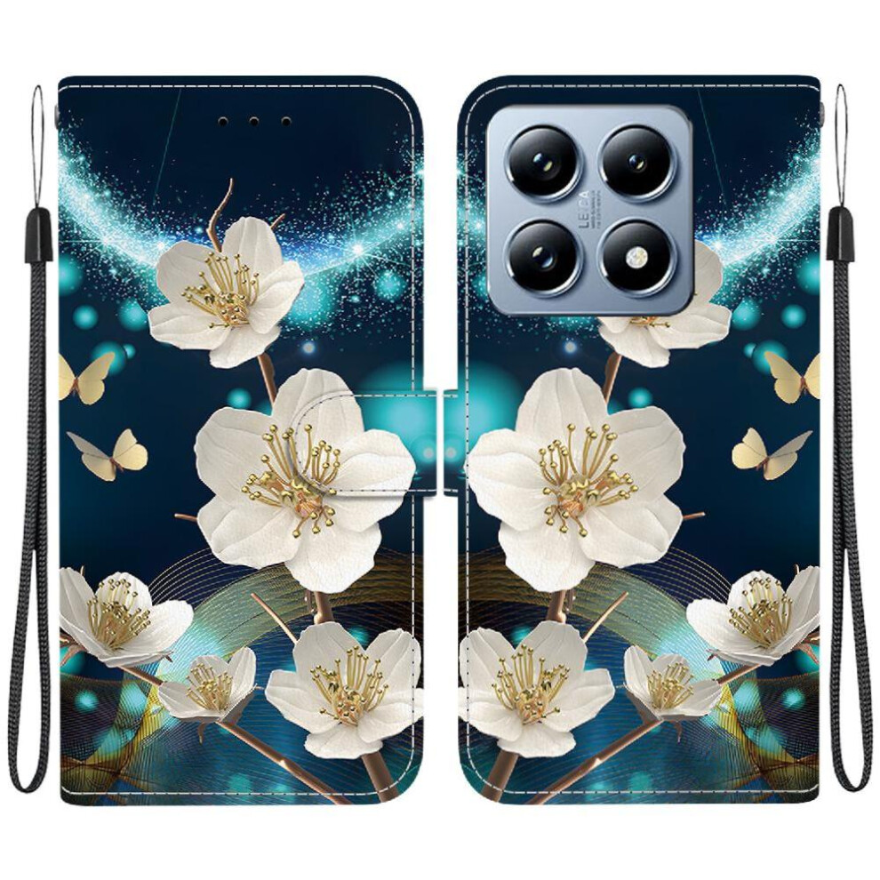 (C3 ) Flip Case For Xiaomi 14T 5G Card Slot Kickstand Wallet Pattern Cover Card Slots Pu Leather 764563462445