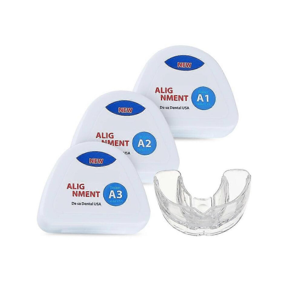 3pcs/set Dental Braces for Teeth Straightener Orthodontic Appliance Fake Silicone Braces Trainer for Teeth