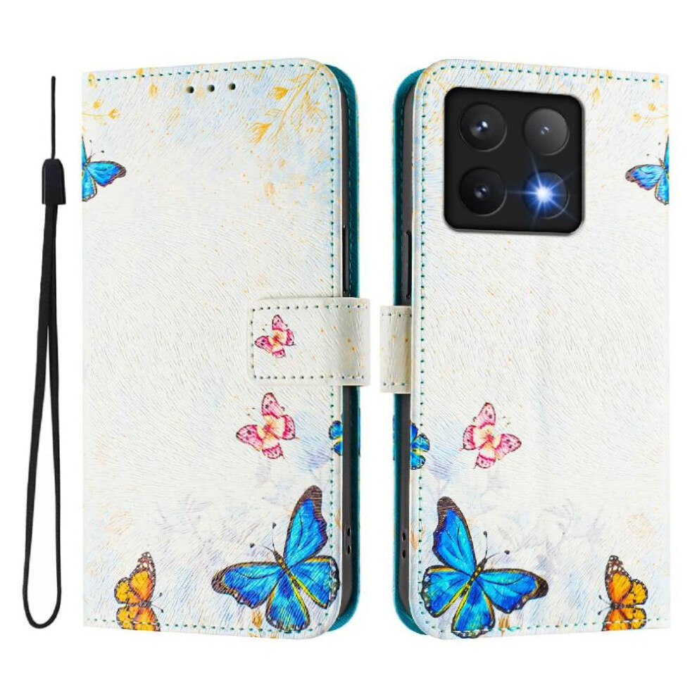 (Ohter) Case For Xiaomi 14T 5G Pu Leather Wallet With Credit Slot Pattern Flip Cover 764563465309