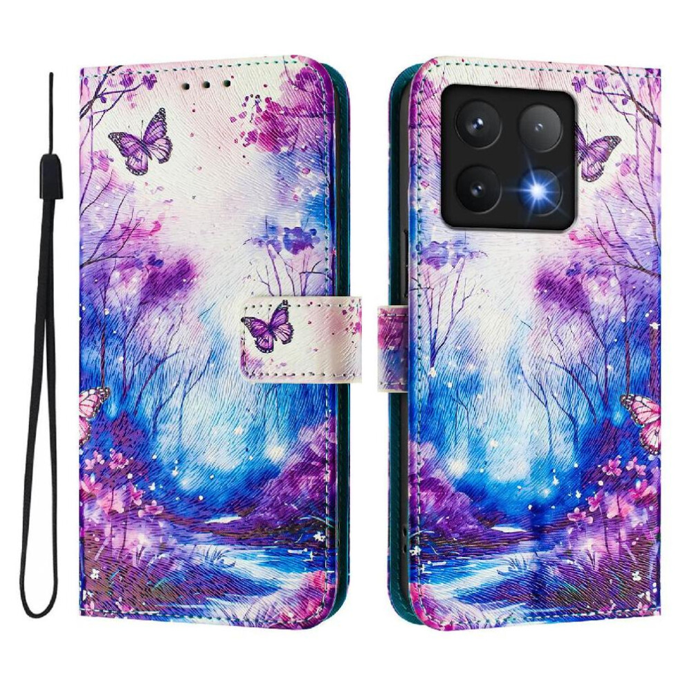 (C3 ) Case For Xiaomi 14T Pro Pattern Flip Cover Pu Leather Wallet With Credit Slot 764563465354