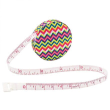 Body Tape Measure, Fabric Retractable Ruler Soft Accurate Measuring Tape for Tailors, Handicraft Accessories (Pink Corrugated, 60"/150cm)