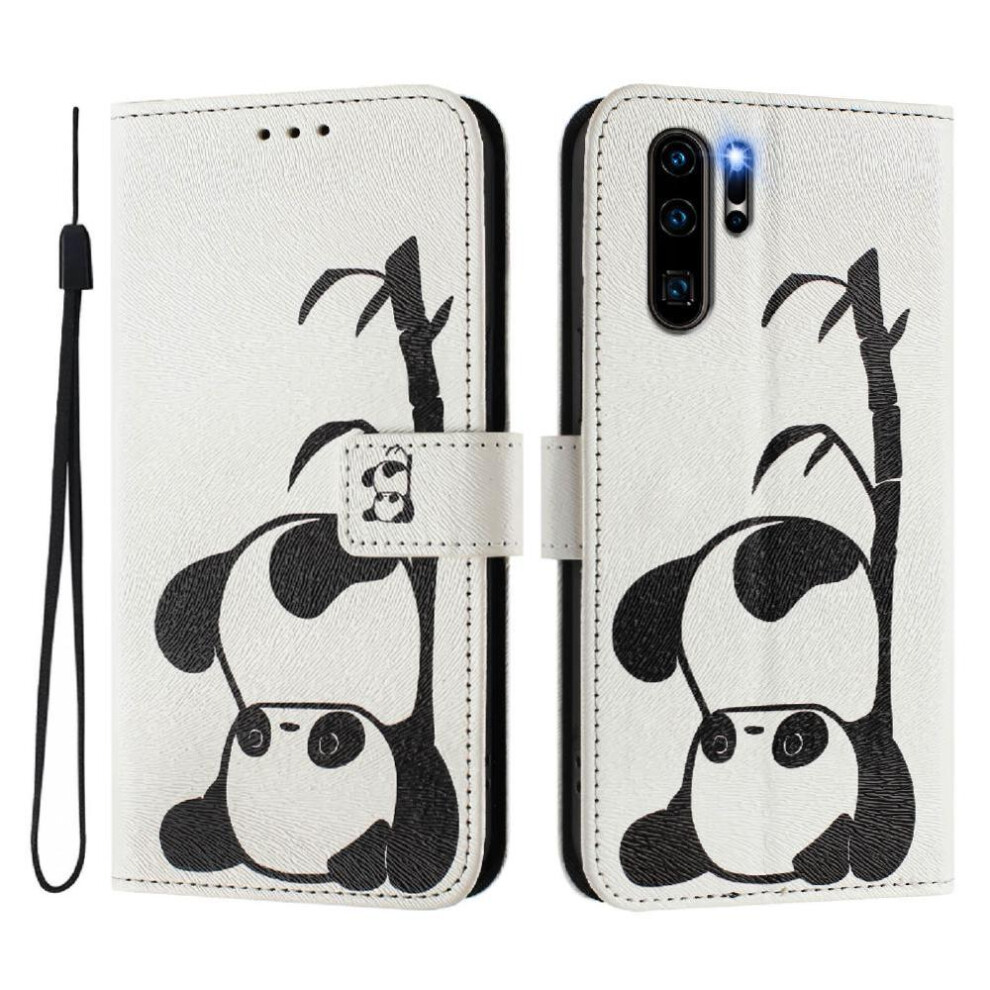 (C1 ) Case For Huawei P30 Pro With Credit Slot Flip Pu Leather Pattern Wallet Cover Card Holder 764563465637