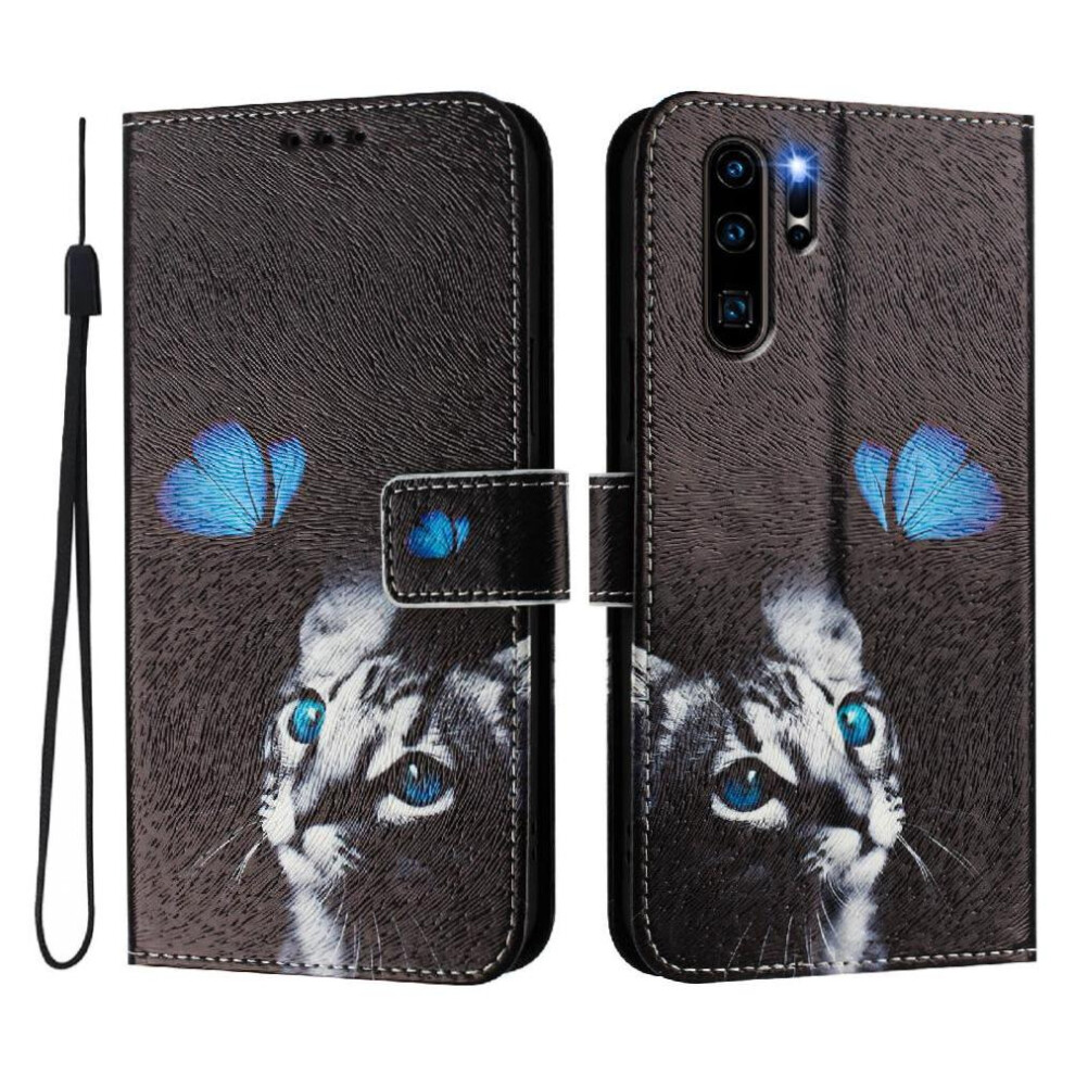 (Ohter) Case For Huawei P30 Pro With Credit Slot Flip Pu Leather Pattern Wallet Cover Card Holder 764563465668