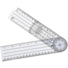 Goniometer Quick Angle Protractor Measuring Tool, 1 Pack, White