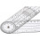 Goniometer Quick Angle Protractor Measuring Tool, 1 Pack, White 2
