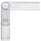 Goniometer Quick Angle Protractor Measuring Tool, 1 Pack, White 3