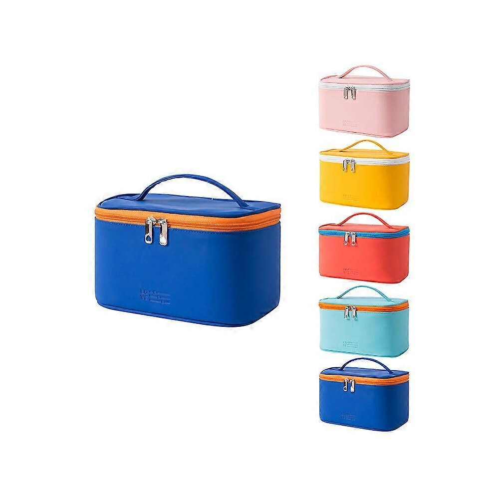Cosmetic Bag Makeup Bag for Purse Pouch Travel Beauty Zipper Organizer Bag Gifts for Girl Women, PU Leather Washable Waterproof