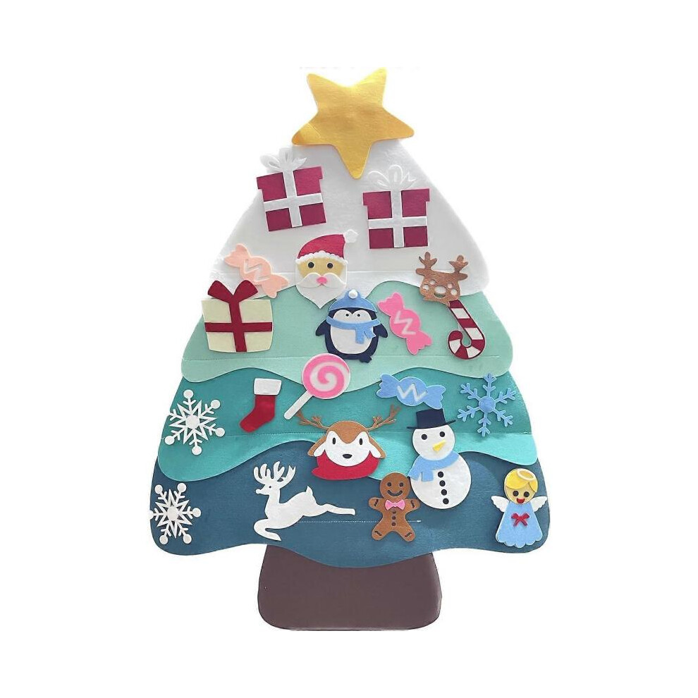 DIY Felt Christmas Tree Ornament with Removable Snowman Candy Christmas Tree Christmas Gift