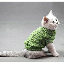 Pet Cat Sweater Kitten Clothes for Cats Small Dogs,Turtleneck Cat Clothes Pullover Soft Warm,fit Kitty,Chihuahua,Teddy,Poodle,Pug