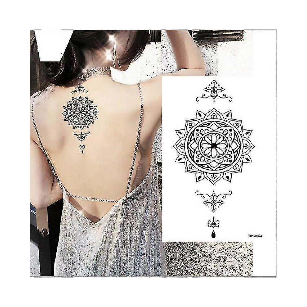 12 Pcs Tattoo Stickers Temporary Tattoos Half Arm Waterproof Flower Animal Totem for Men And Women ,random Color