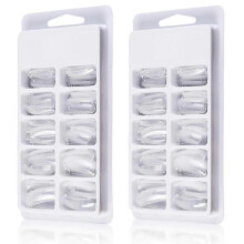 Nail Extension Form Tips Clear Poly Gel Acrylic Nail Stencil Uv Gel Diy Polishing Manicure Tool