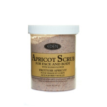 Eden Apricot Face & Body Scrub With Natural Ingredients For Removing Acne, Spots - 227g