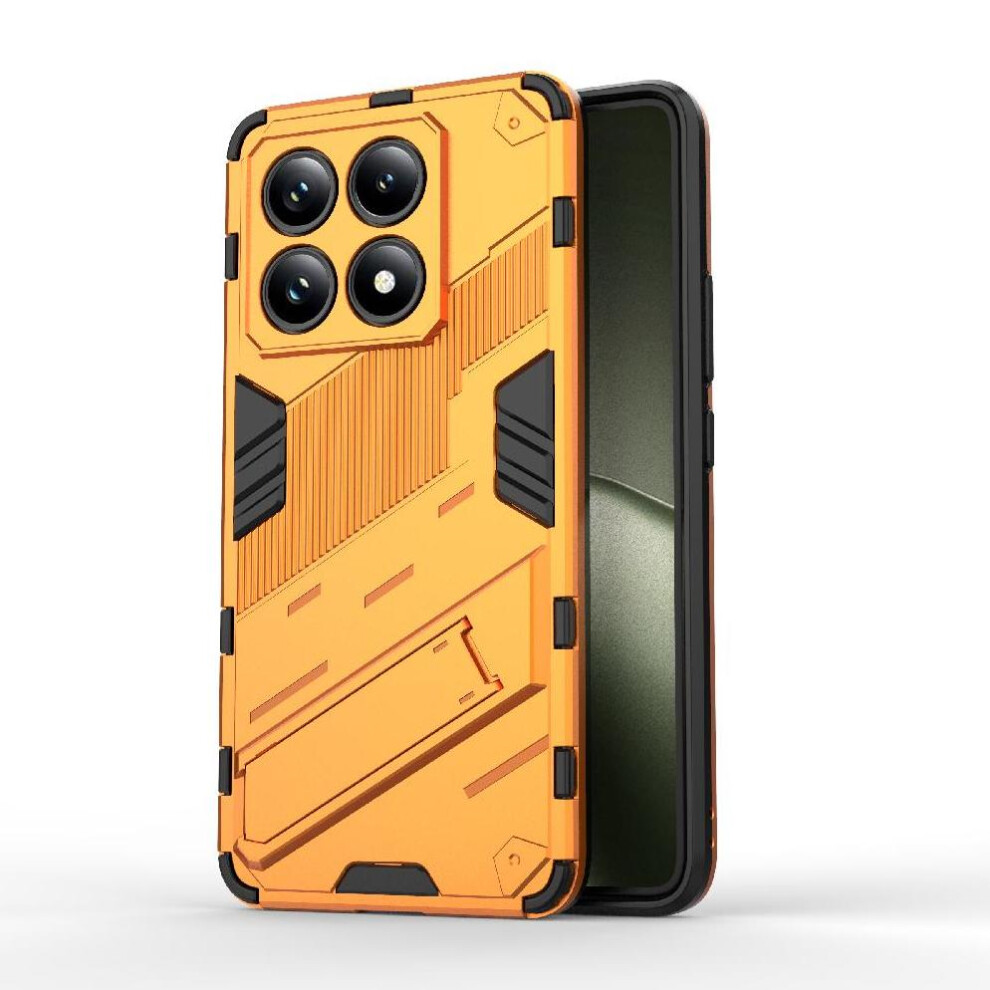 (Orange) Case For Xiaomi 14T Pro Kickstand Protective Cover Rugged Military Orange 764563467938