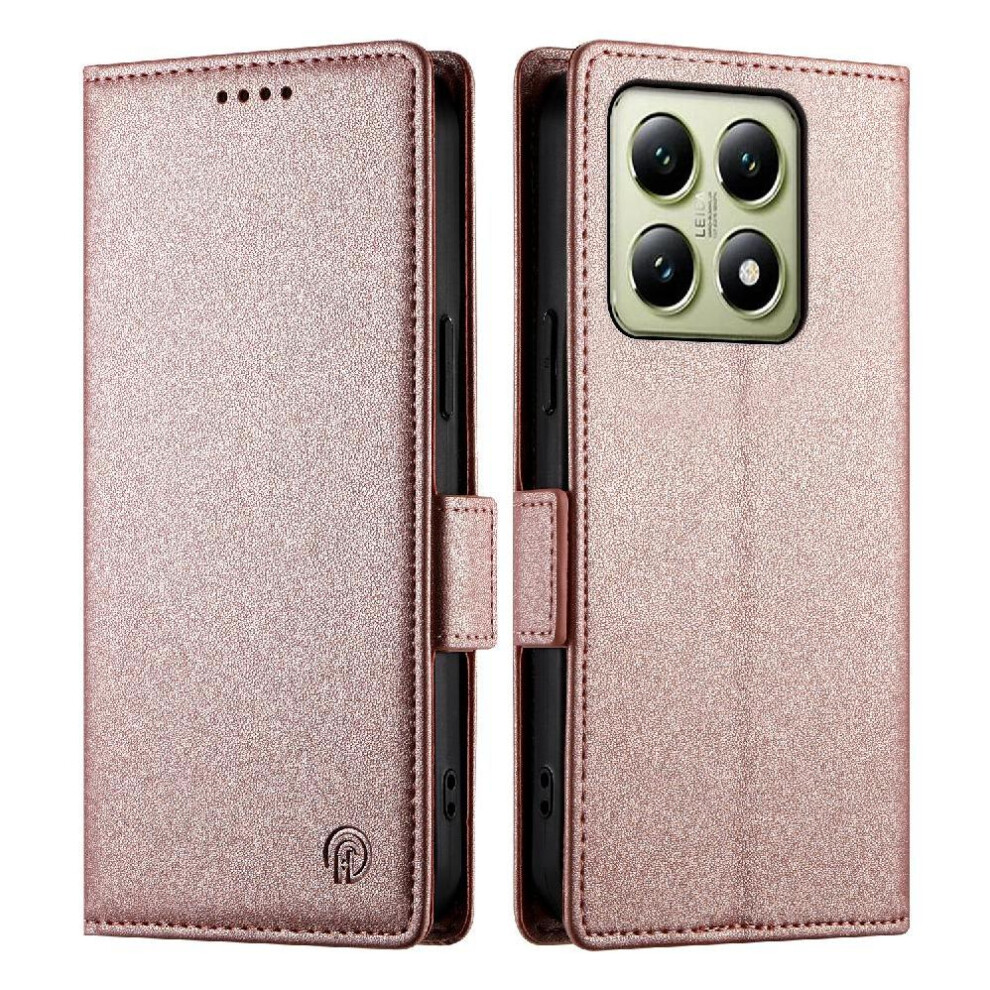 (Pink) Flip Case For Xiaomi 14T Card Slots Flip Daily Use Business Wallet Pink 764563469963