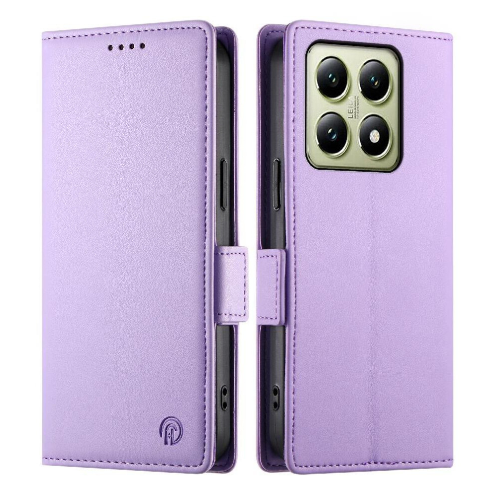 (Purple) Flip Case For Xiaomi 14T Card Slots Flip Daily Use Business Wallet Purple 764563470020