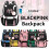 (BlackWhite)Blackpink grote capaciteit printrugzak schoudertas USB-interface waterdicht 3