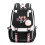 (BlackWhite)Blackpink grote capaciteit printrugzak schoudertas USB-interface waterdicht 1