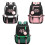 (BlackWhite)Blackpink grote capaciteit printrugzak schoudertas USB-interface waterdicht 4